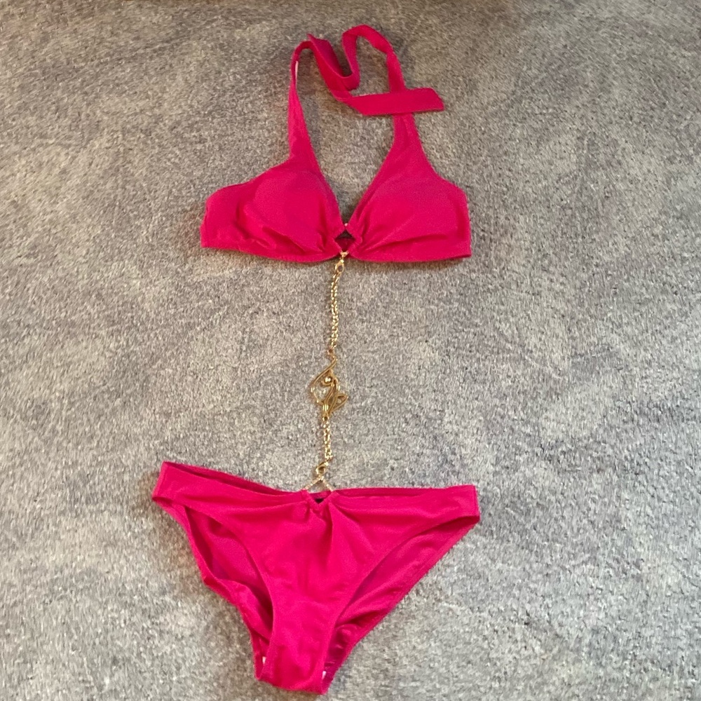 Baby Phat Pink Bikini Size L - Picture 2 of 15